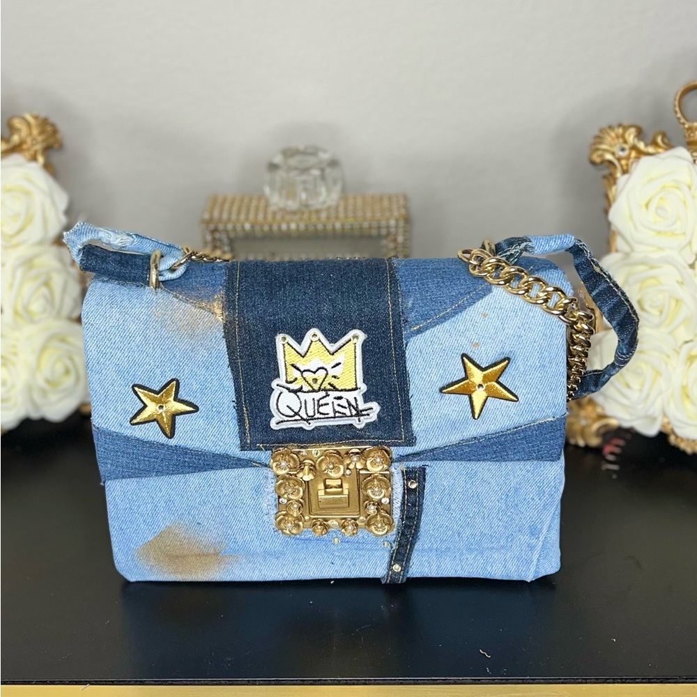 Custom Denim Rework Aldo Purse.
